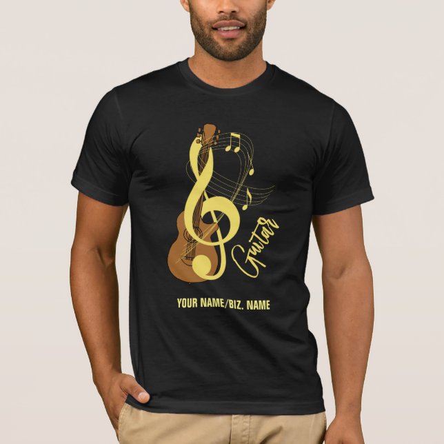 Camiseta Tema musical de guitarra (Anverso)