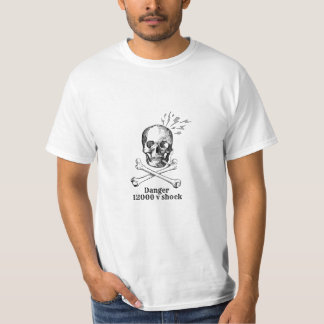 Camiseta tema peligro calavera