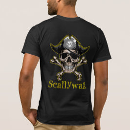 Camiseta Tema pirata SKULL Crossbone Scallywag T-Shirt