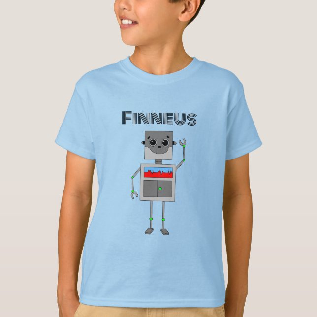 Camiseta Tema Robot personalizado (Anverso)