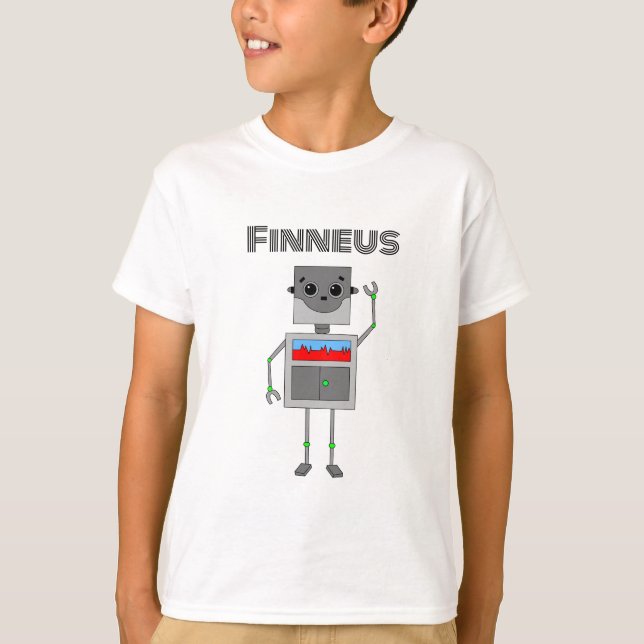 Camiseta Tema Robot personalizado (Anverso)
