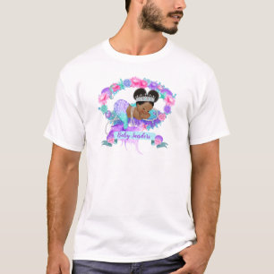 Camiseta Tema Sirena Durmiente Rosa Purpura Turquesa