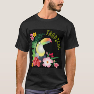 Camiseta Tema tropical táctil gráfico