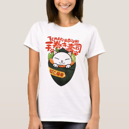 Camiseta Temaki Sushi Cat