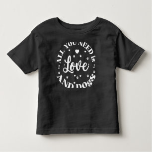 Camiseta temática "amor y perros"