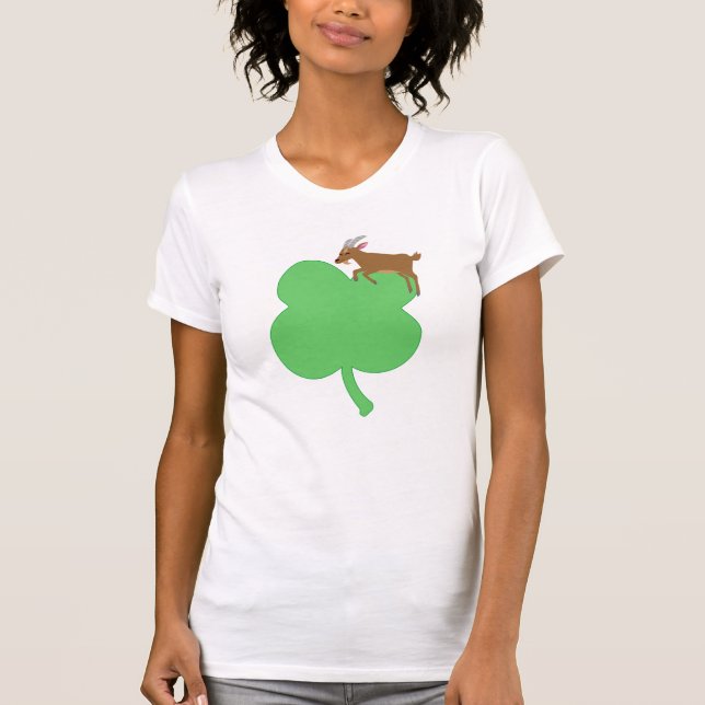 Camiseta temática de cabra del día de San Patricio (Anverso)