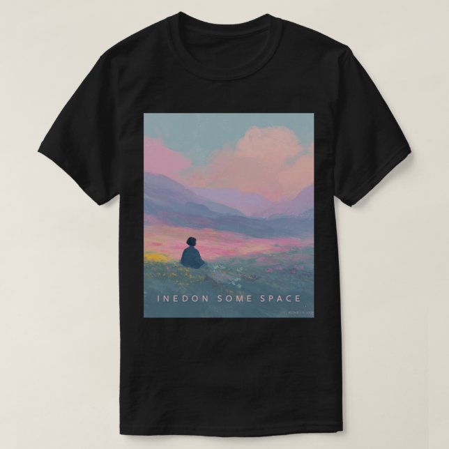 Camiseta temática de descanso mental 'Necesito alg (Diseño del anverso)