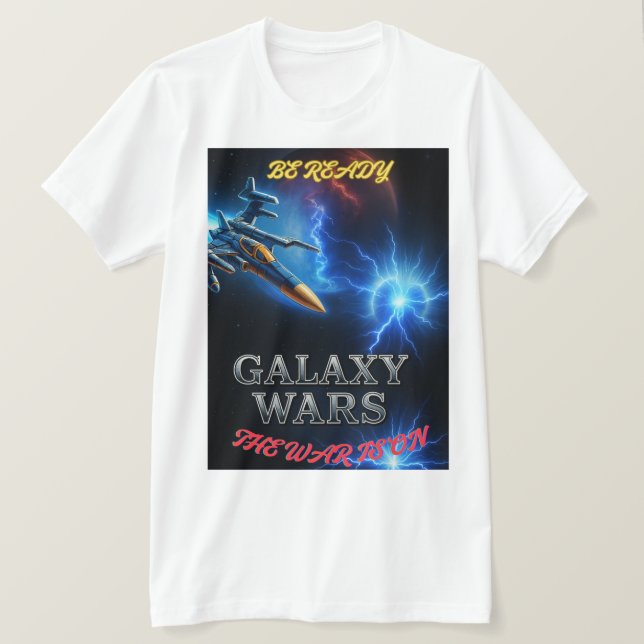Camiseta temática de la guerra de galaxia (Anverso del diseño)