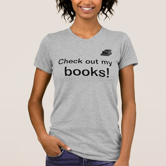 Camiseta temática de libros divertidos para mujere (Anverso)