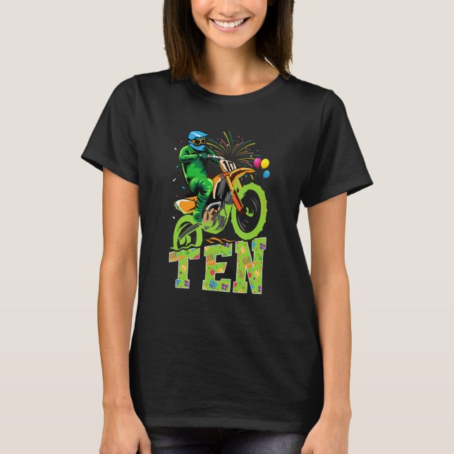 Camiseta Temática de Motocross de ciclismo sucio de cumplea (Anverso)