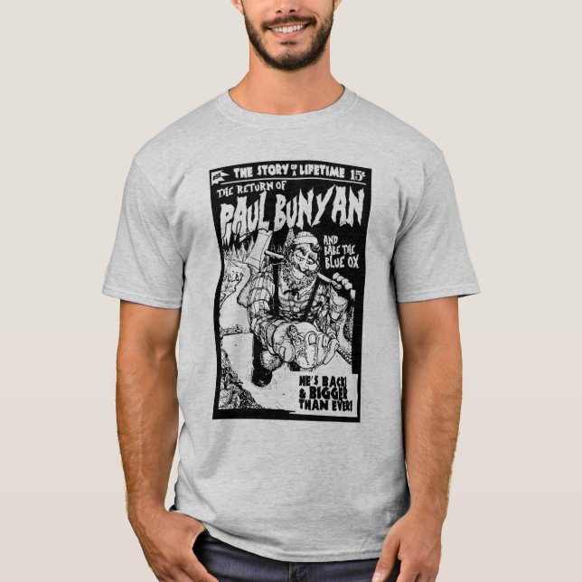 Camiseta temática de Paul Bunyan de la pulpa (Anverso)