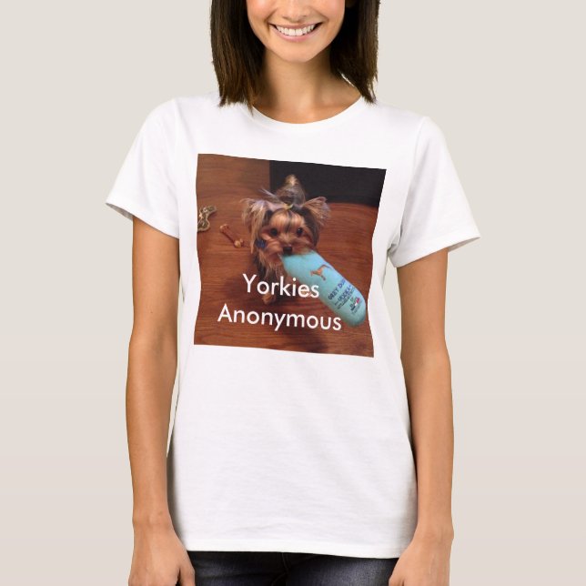 Camiseta temática de Yorkshire Terrier (Anverso)