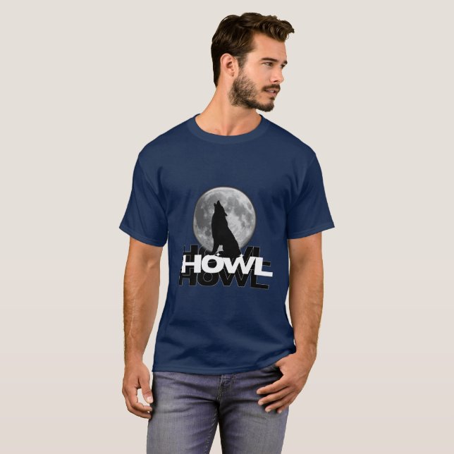 Camiseta temática del aullido de lobo (Anverso completo)