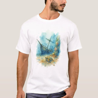 Camiseta temática marina - Naufragio