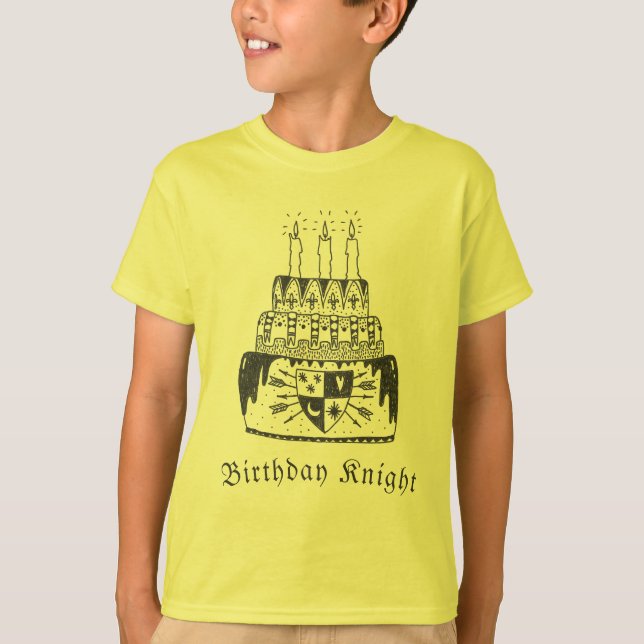 Camiseta temática medieval de los niños del (Anverso)