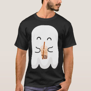 Camiseta Temblorosa temporada corta fantasma Boba Tea Hallo