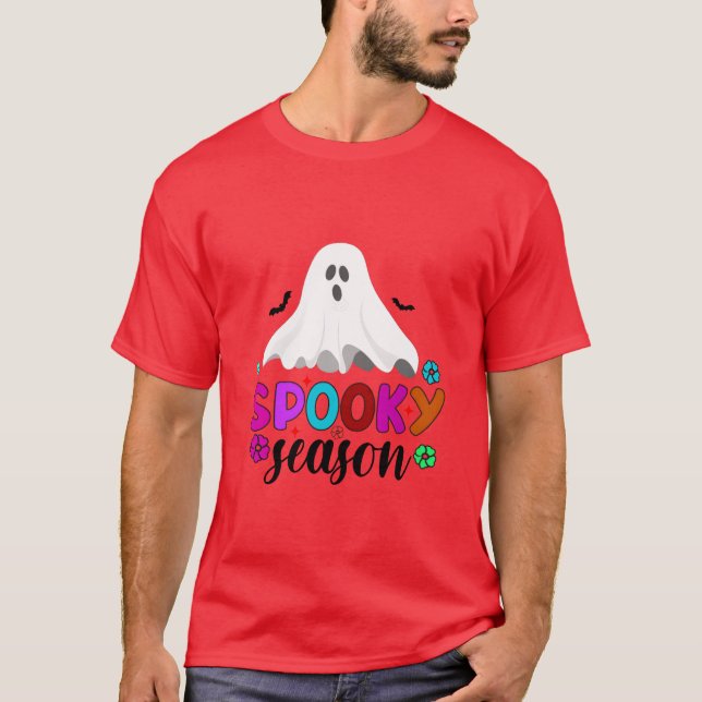 Camiseta Temblorosa temporada para la familia Halloween (Anverso)