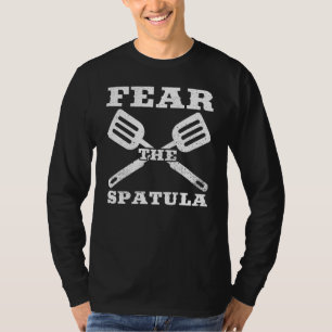 Camiseta Teme La Cita De La Espatula Para Un Chef De Barbac