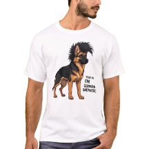 Téme Me Soy un Pastor Alemán | Perro Punk Mohawk