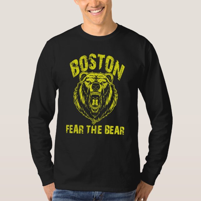 Camiseta Teme Que El Hockey Del Oso Tenga Conciencia De Bos (Anverso)