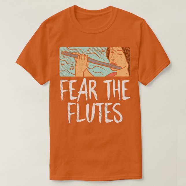 Camiseta Temer A Las Flautas (Diseño del anverso)