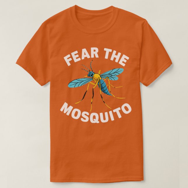 Camiseta temer al mosquito (Diseño del anverso)