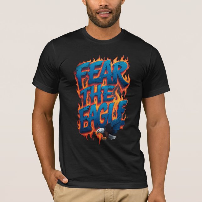 Camiseta Temer El Águila Poster Águila Fierce Águila Calva (Anverso)