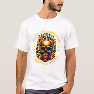 Camiseta Temer el poder del cráneo inflamante