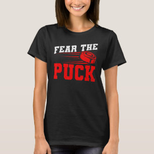 Camiseta Temer El Puck Por Un Hockey De Hielo