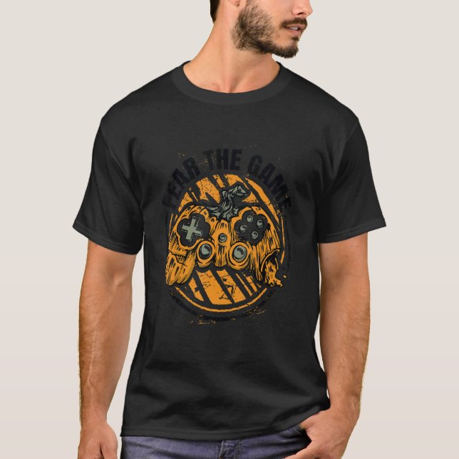 Camiseta Temer El Vestuario De Juego De Bocina Halloween (Anverso)