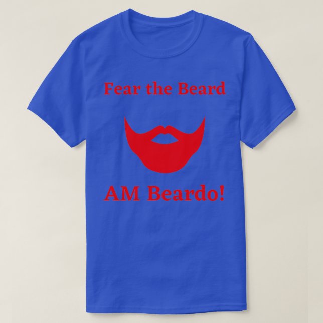 Camiseta Temer La Barba AM Beardo (Diseño del anverso)