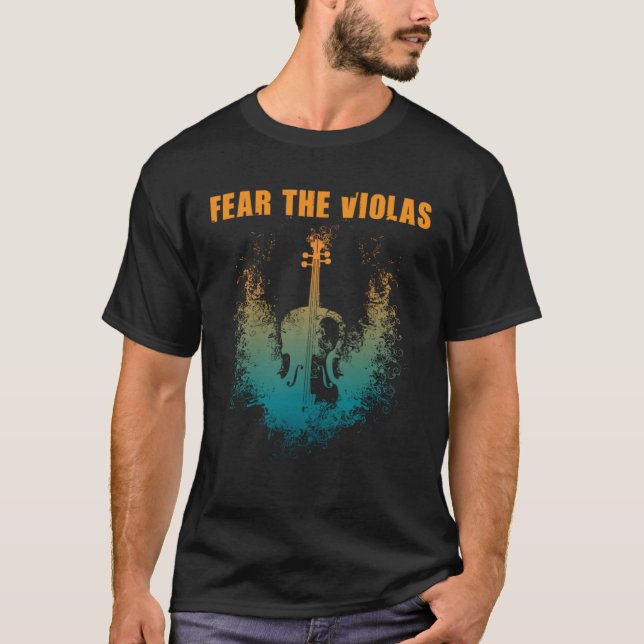 Camiseta Temer La Orquesta De Música De Jazz Del Violas Vio (Anverso)