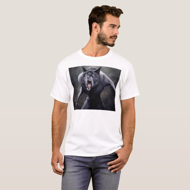 Camiseta temible werewolf (Anverso completo)