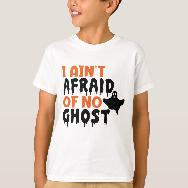 Camiseta Temo que no haya Halloween fantasma (Anverso)