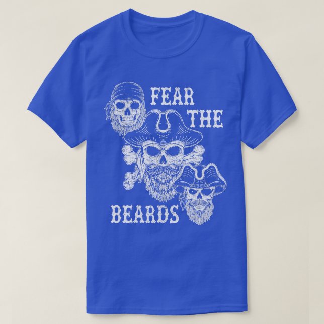 Camiseta Temor a los hombros Funny Pirates Skulls Buccaneer (Diseño del anverso)