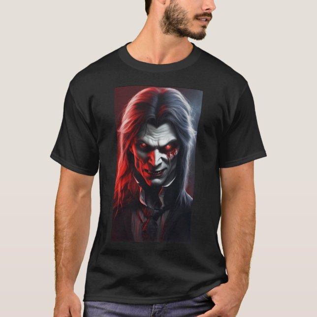 Camiseta Temor humano no-muerto por vampiros adultos de Hal (Anverso)