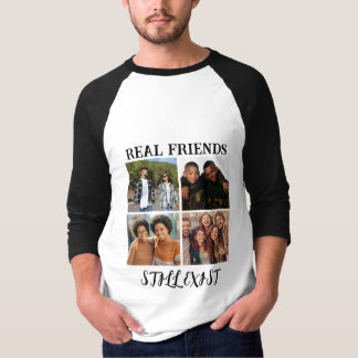 Camiseta Temp fotográfico personalizado "Los verdaderos ami