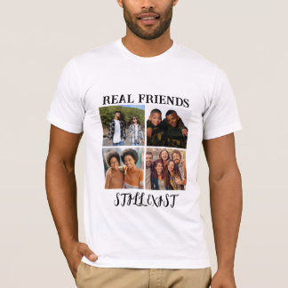 Camiseta Temp fotográfico personalizado "Los verdaderos ami