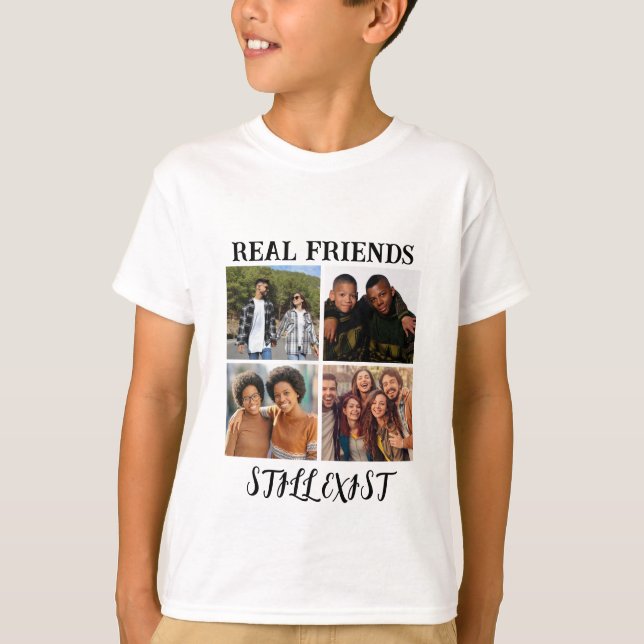 Camiseta Temp fotográfico personalizado "Los verdaderos ami (Anverso)