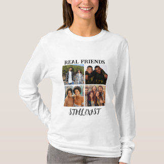 Camiseta Temp fotográfico personalizado "Los verdaderos ami