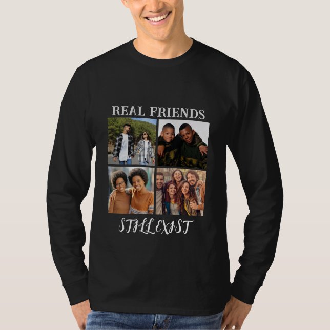 Camiseta Temp fotográfico personalizado "Los verdaderos ami (Anverso)