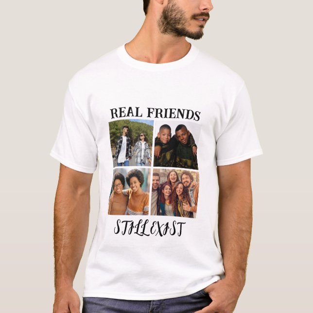 Camiseta Temp fotográfico personalizado "Los verdaderos ami (Anverso)