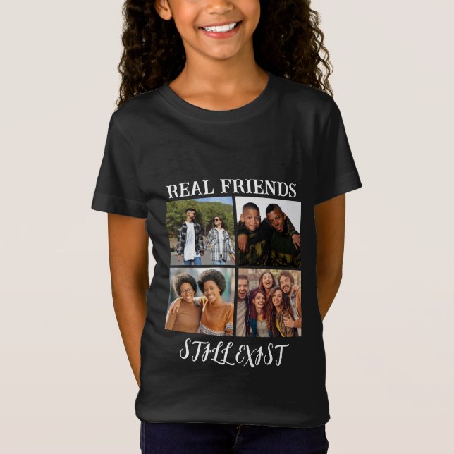 Camiseta Temp fotográfico personalizado "Los verdaderos ami (Anverso)