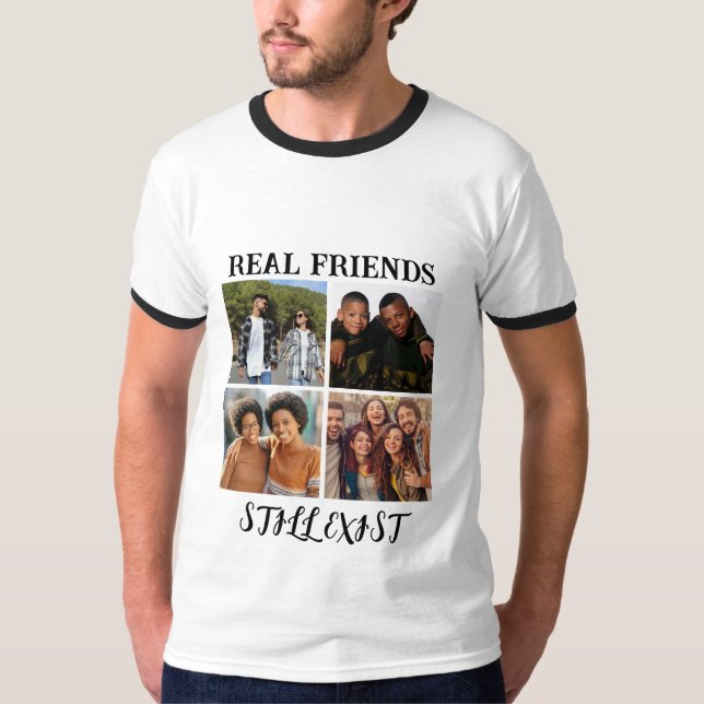 Camiseta Temp fotográfico personalizado "Los verdaderos ami (Anverso)