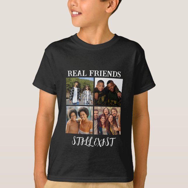 Camiseta Temp fotográfico personalizado "Los verdaderos ami (Anverso)