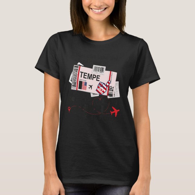 Camiseta Tempe Chica Tempe Embarque (Anverso)