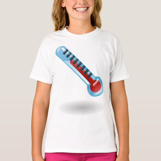Camiseta Temperatura del termómetro (Anverso)