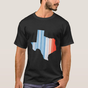 Camiseta Temperatura global del rojo azul - Cambio climátic