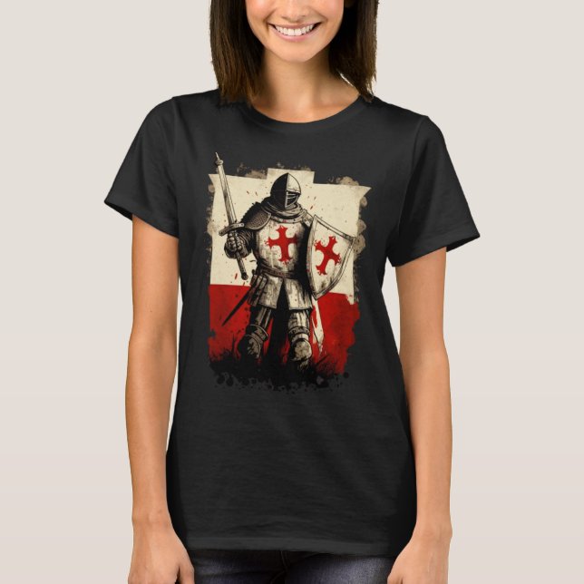 Camiseta Templar Cross Templar Knights Christians (Anverso)