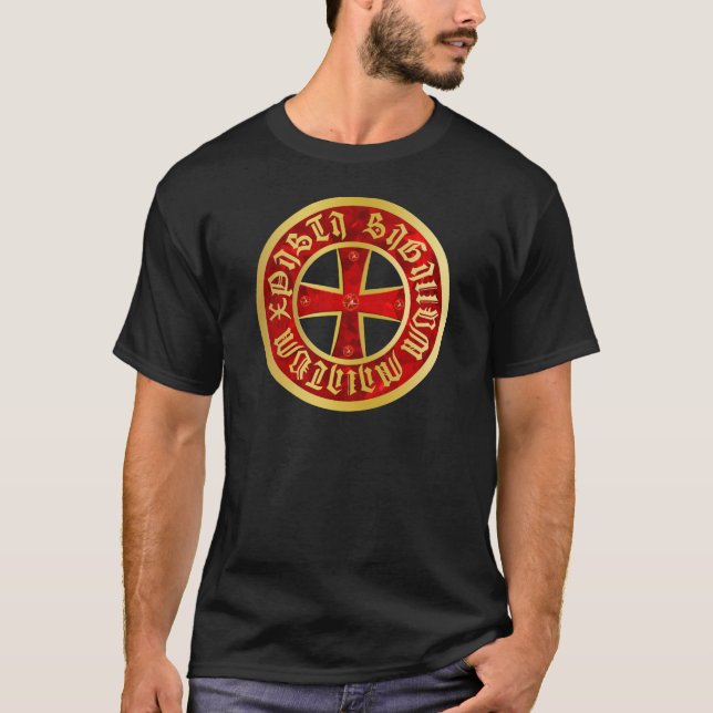 Camiseta Templario cruz cruz de caballero Crusaders (Anverso)